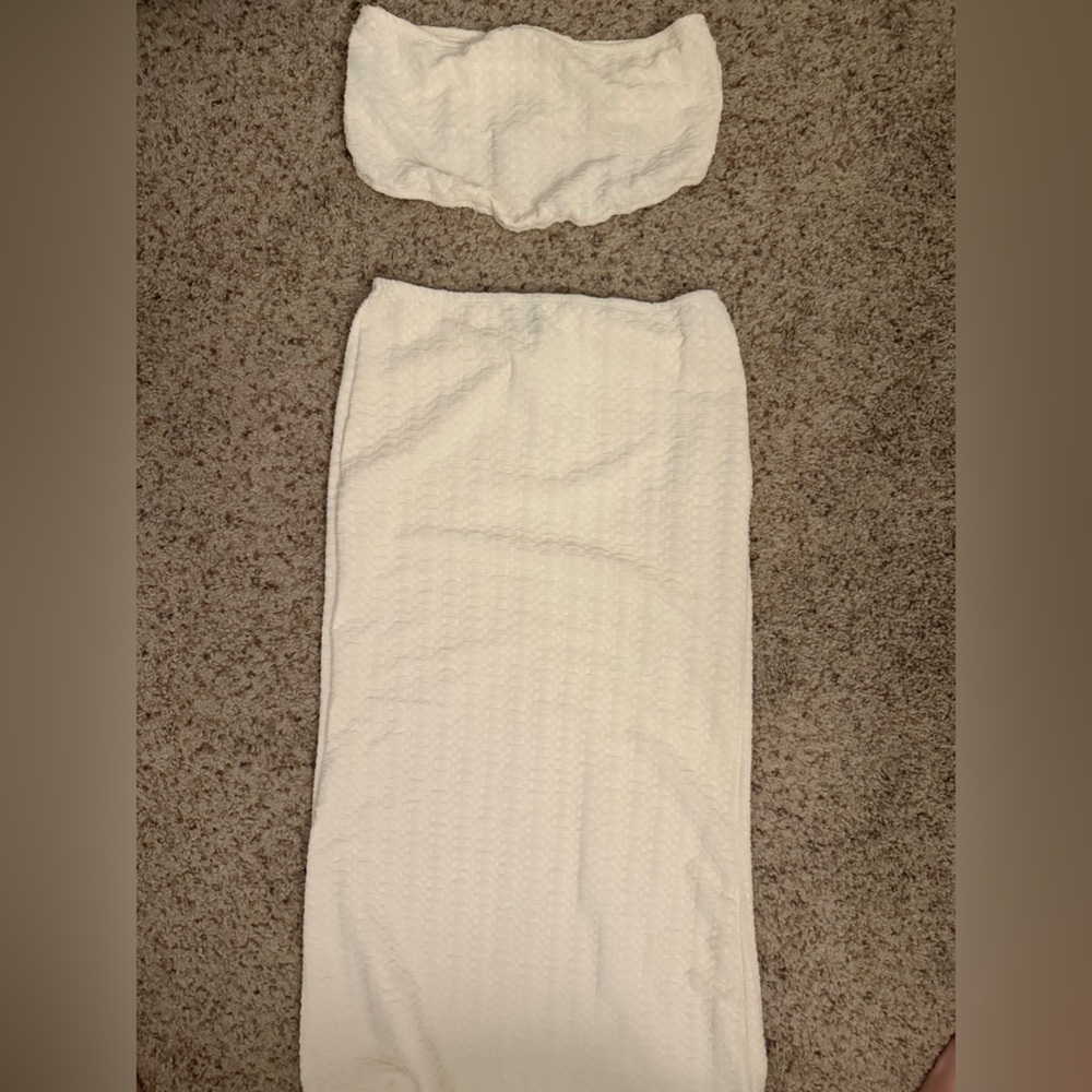 Two-piece White vacation set